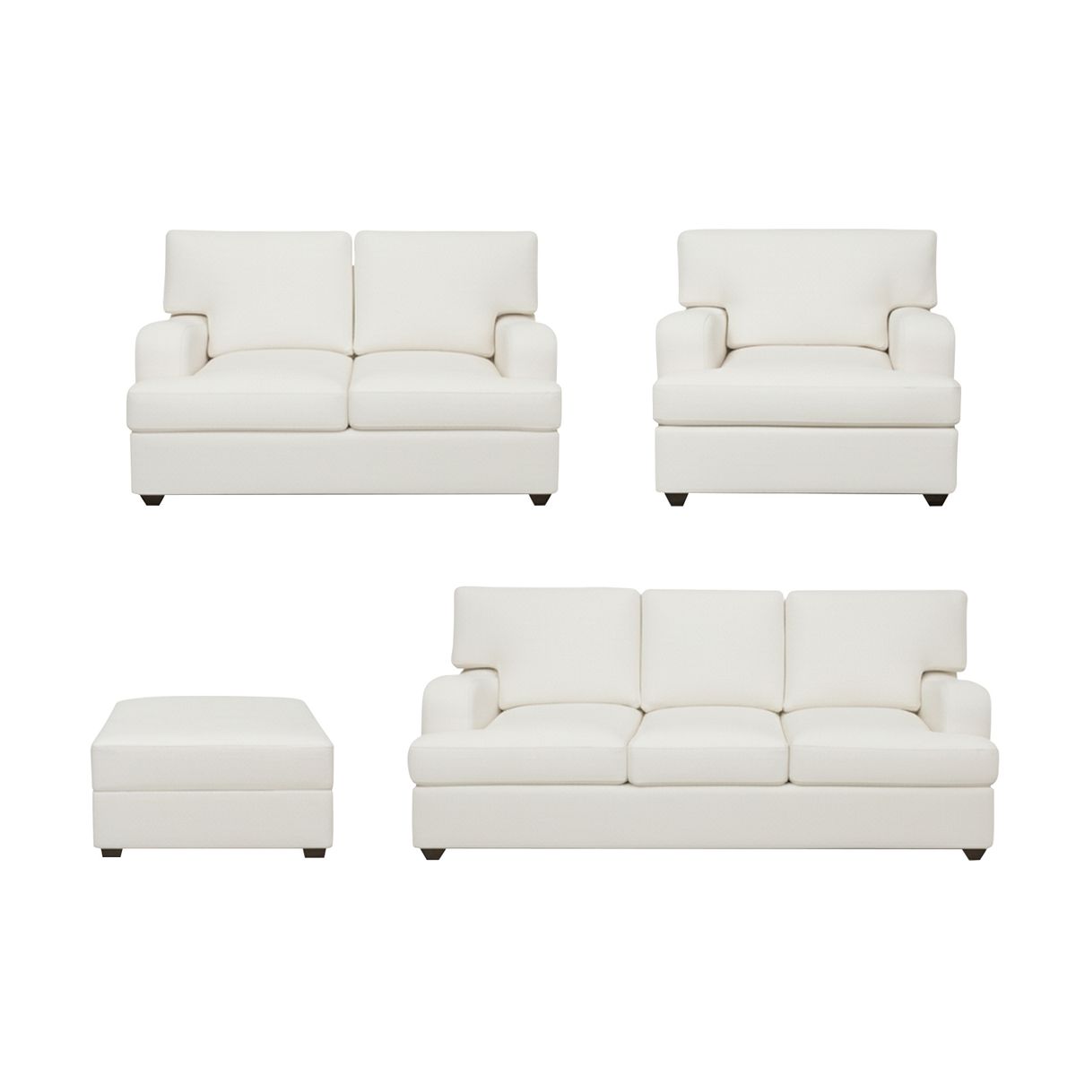 AMBIHOME - Juego de sala Mara Ambienta Home 3-2-1 + banqueta de regalo