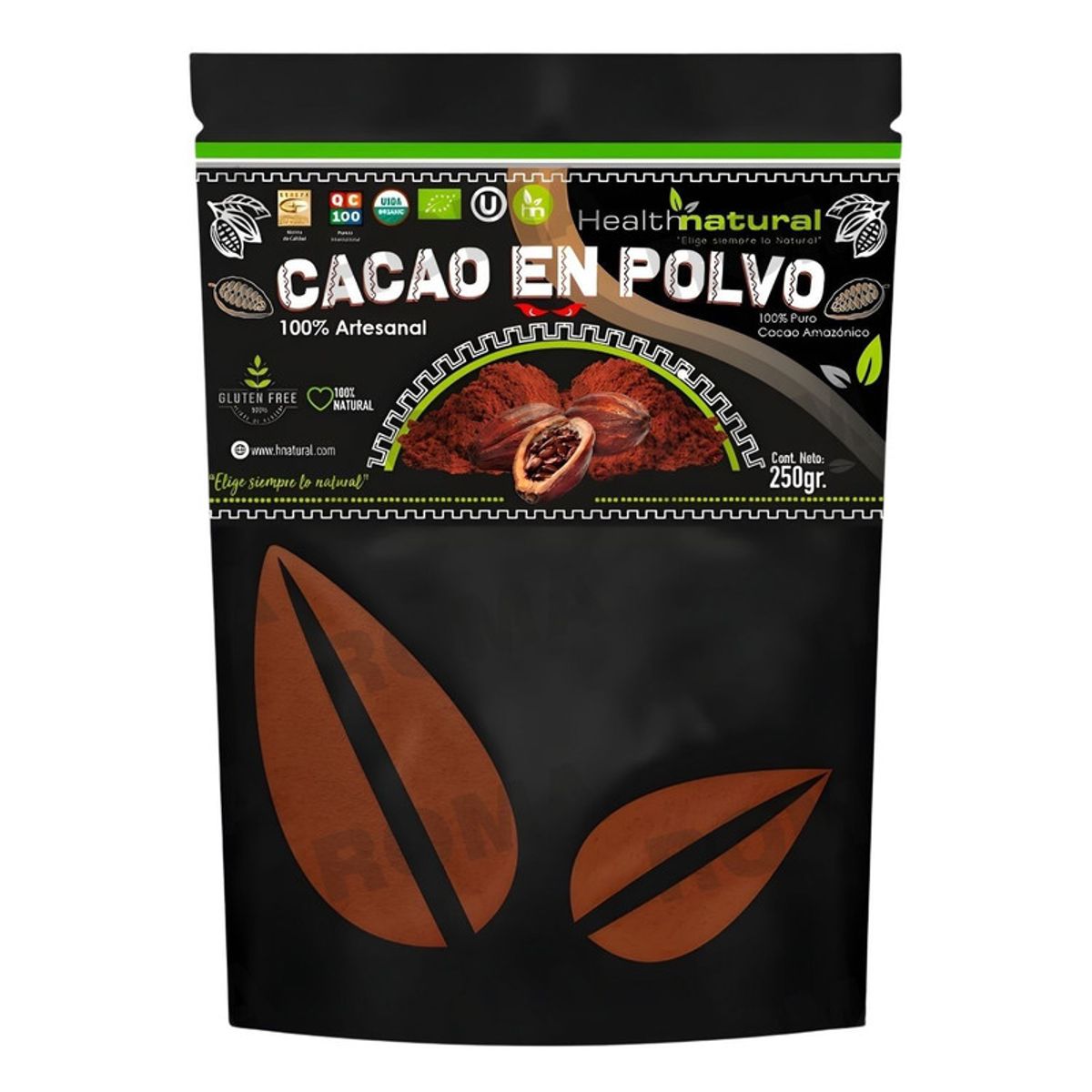 HEALTHNATURAL - CACAO EN POLVO 250G HEALTHNATURAL