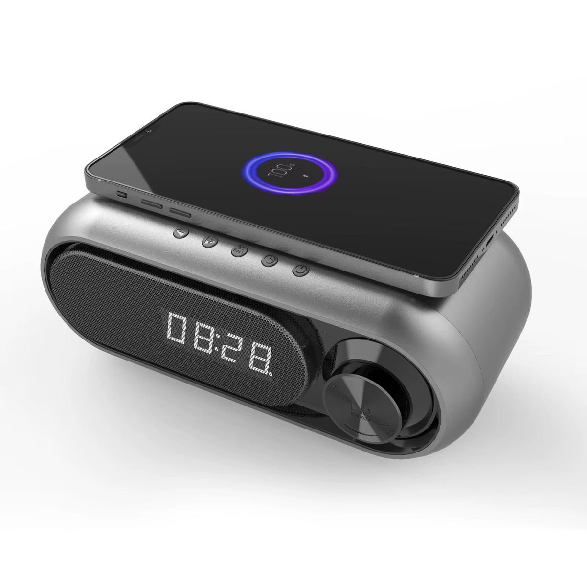 OEM - Parlante Cargador Magsafe con reloj radio y alarma