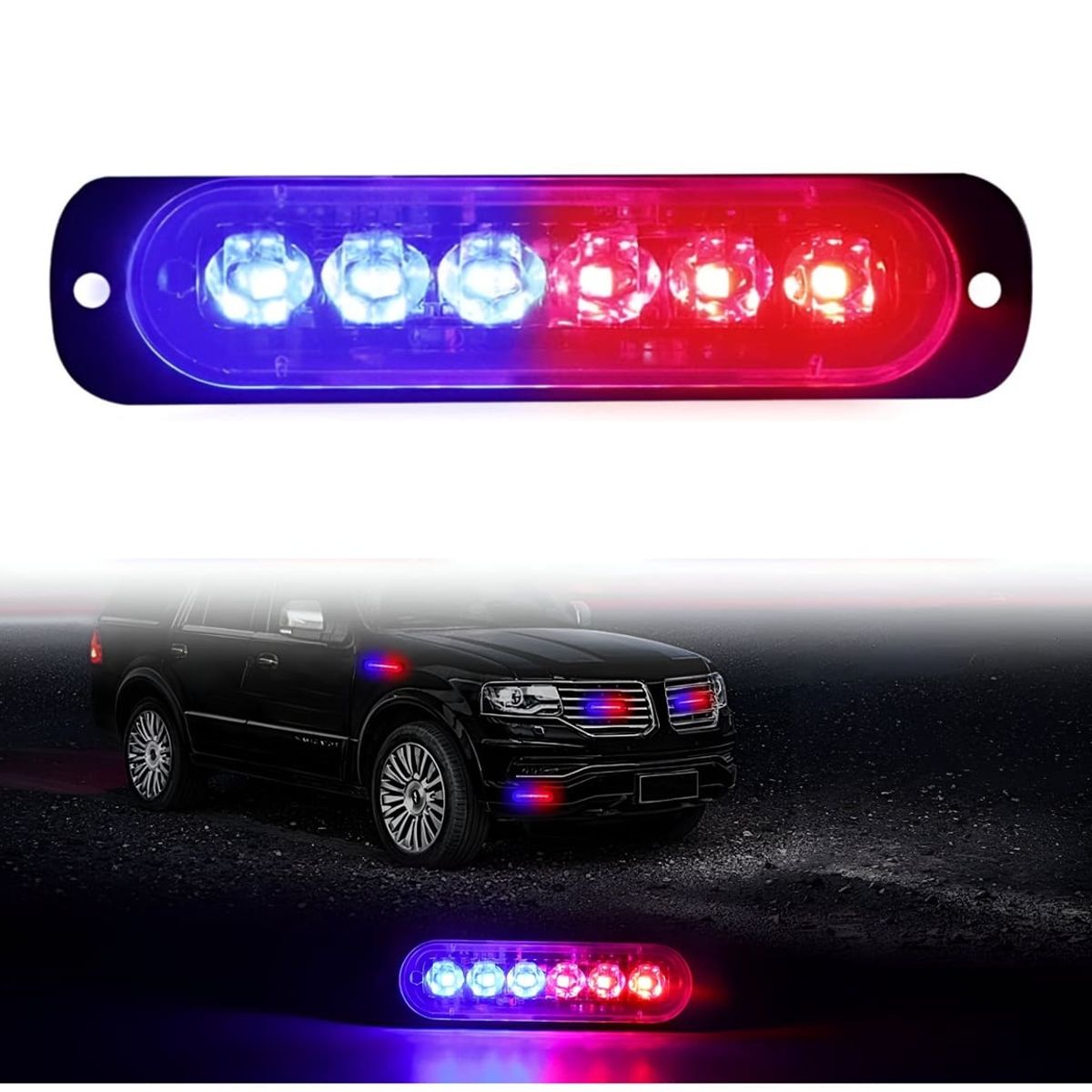 JET - Barra de luz estroboscópica advertencia de emergencia Federal Auto Camioneta Moto 1pz