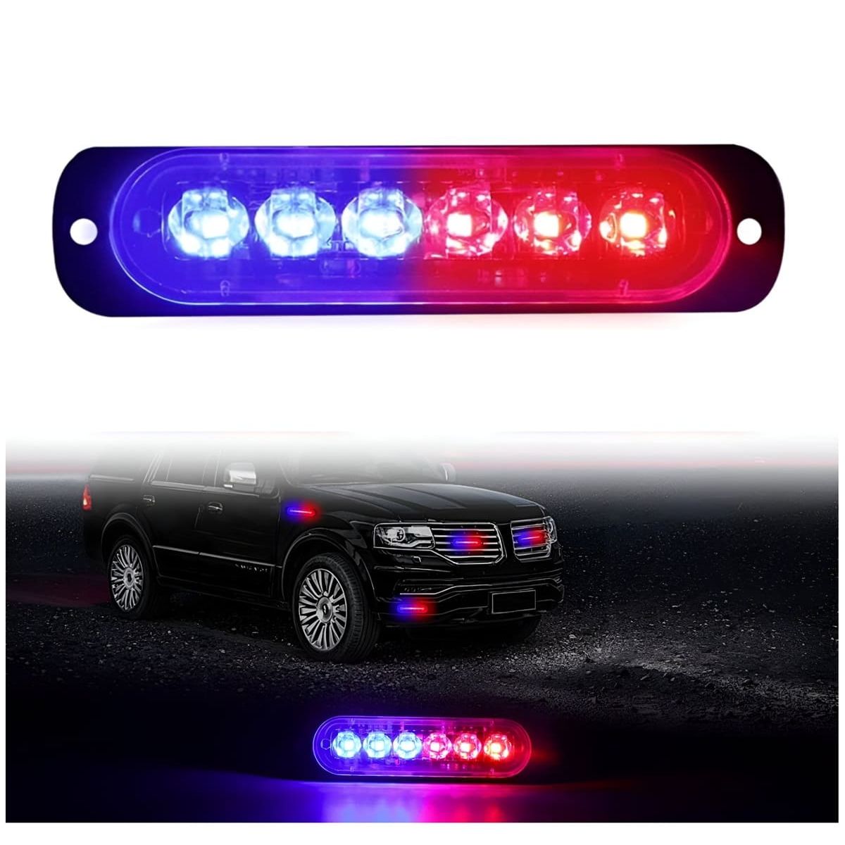 JET - Barra de luz estroboscópica advertencia de emergencia Federal Auto Camioneta Moto 1pz