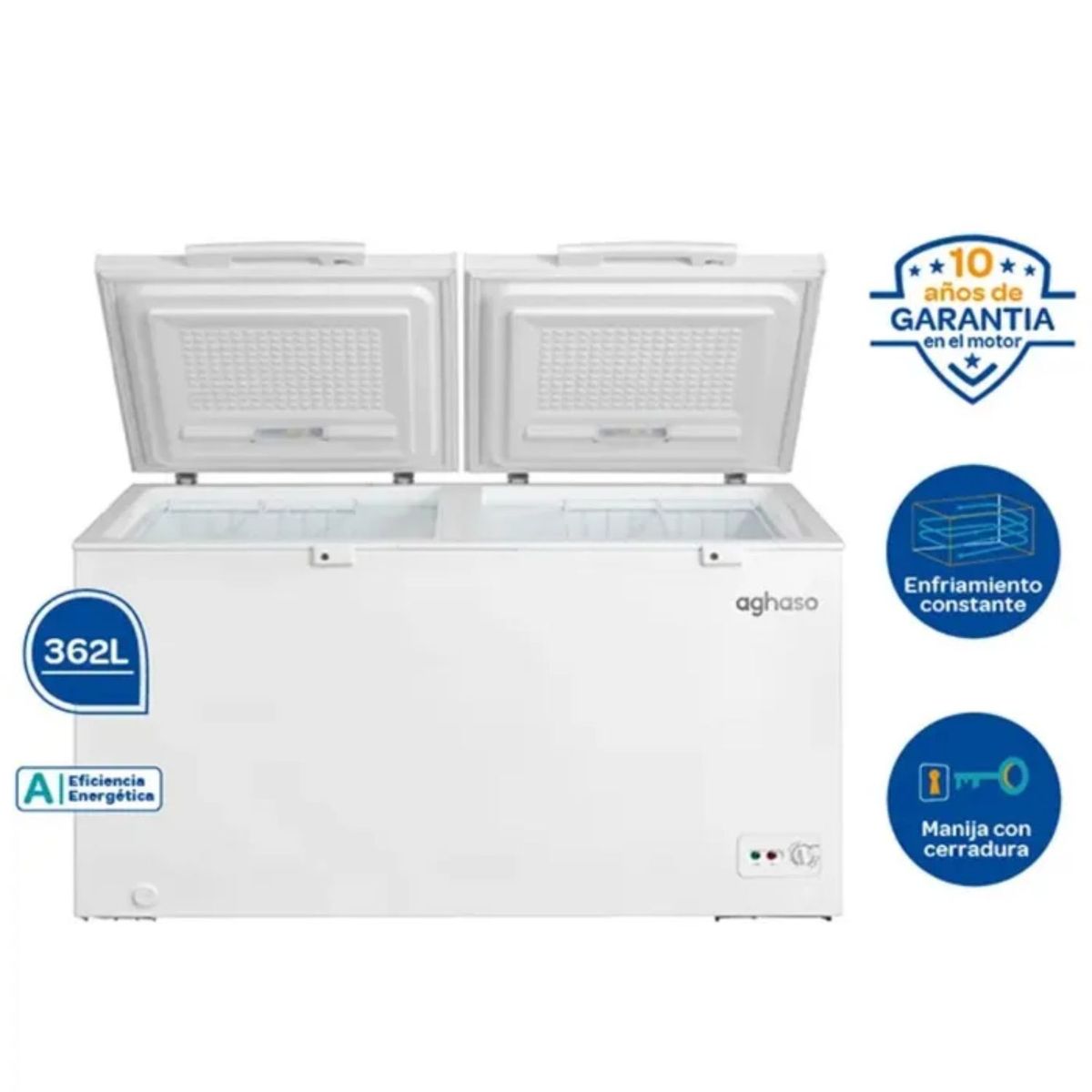 AGHASO - CONGELADORA 362L AGHASO CONG-AGH02