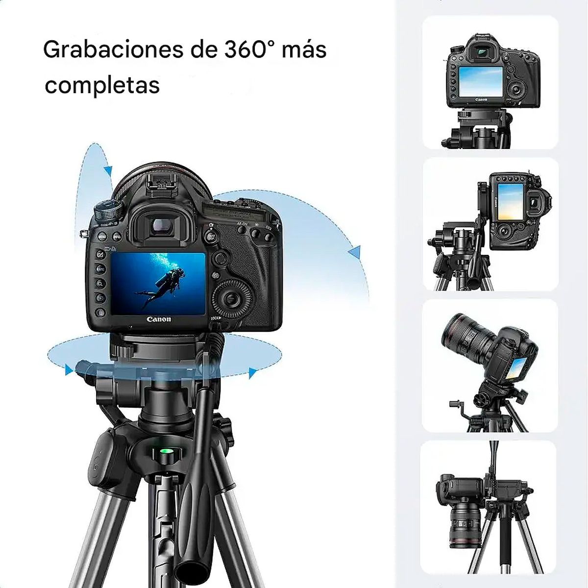 UGREEN - Tripode Profesional Ugreen LP661 Para Camaras Celular 175m