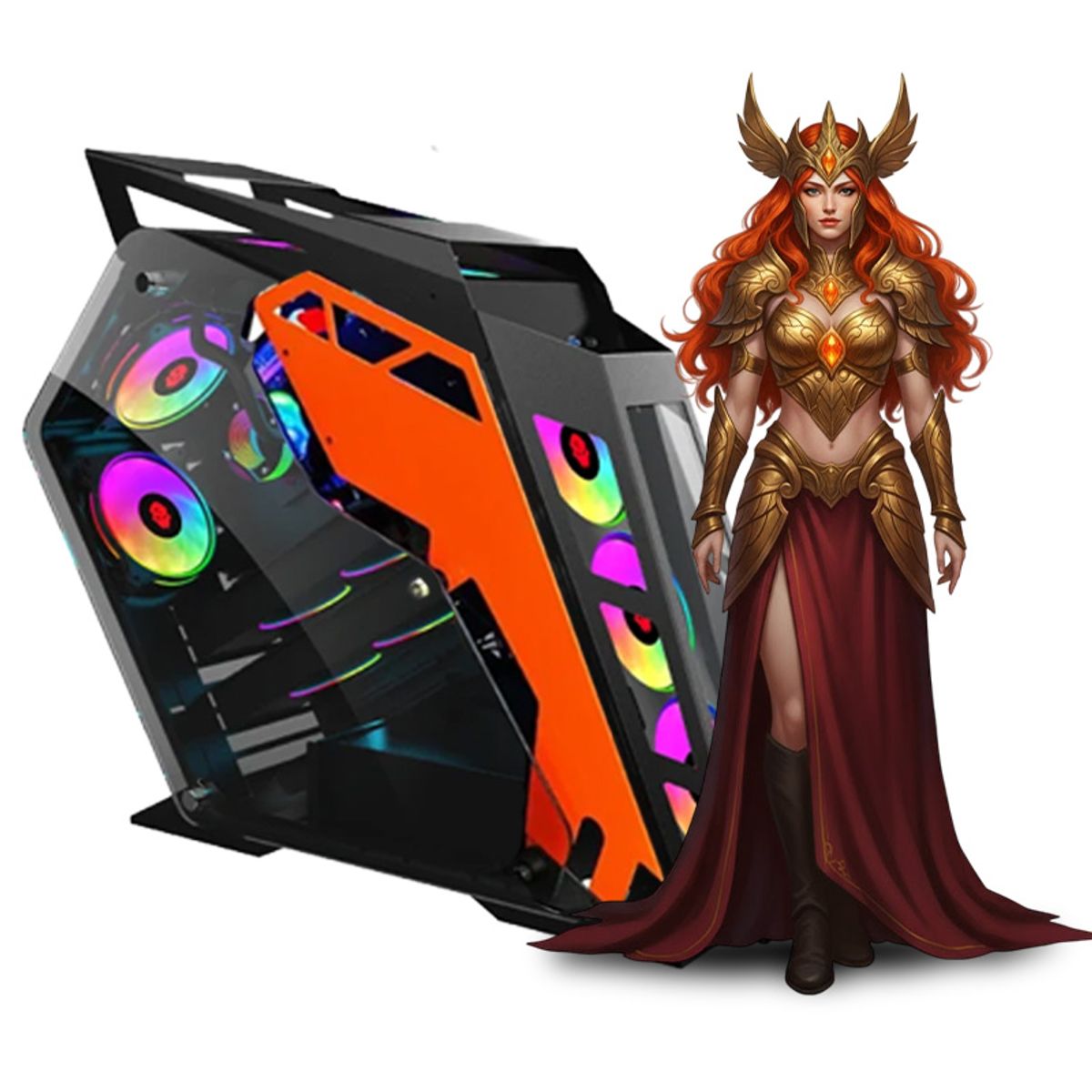 INTEL - CPU Gamer Intel Core i7 14700F 16gb 500GB RTX5060 8GB Mipclista COMPUTADORA