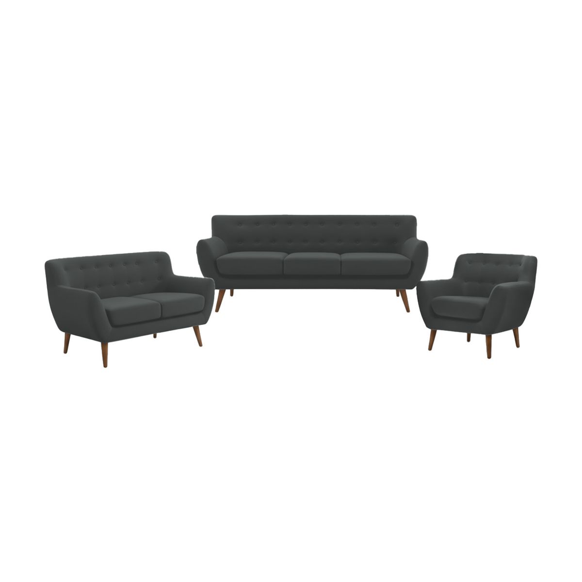 MUEBLES MACRUMO - Juego de sala Moca 3 - 2 - 1  - ¡Personaliza el color!