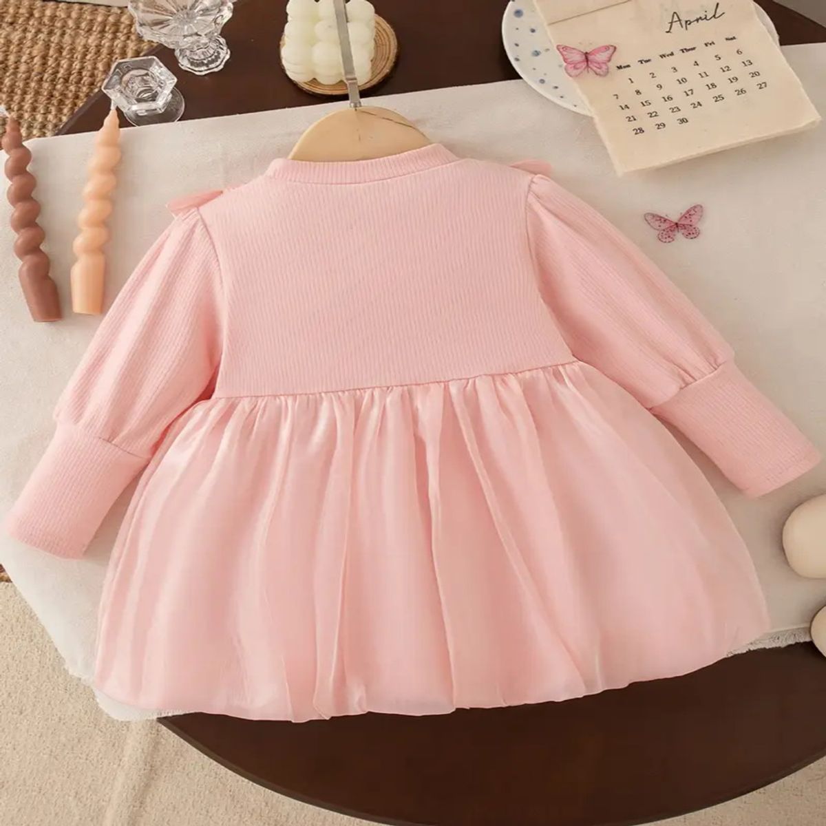 GENERICO - VESTIDO PARA BEBE DISEÑO DE MARIPOSAS