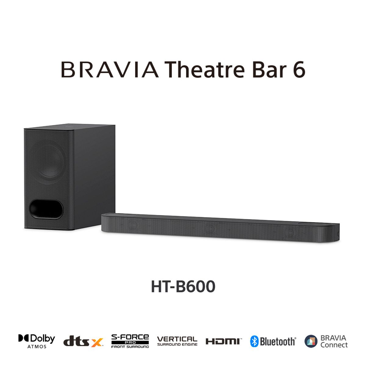 SONY - Sony Bravia Theater Bar HT-B600 con Subwoofer Wireless