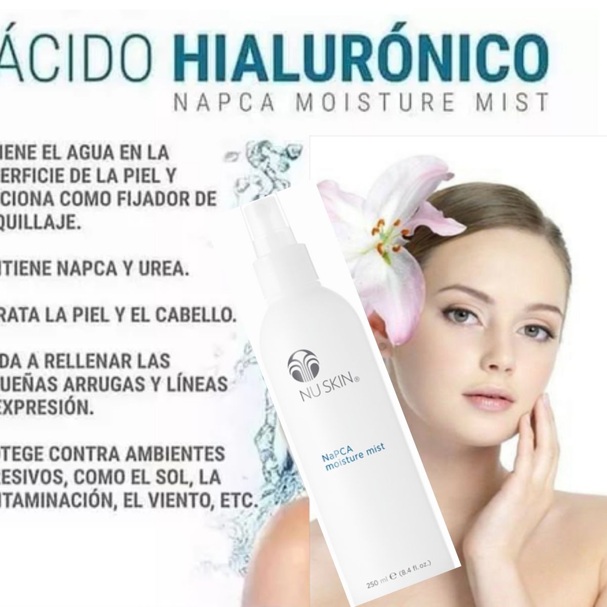 NU SKIN - NAPCA SPRAY CON ACIDO HIALURONICO -- USA