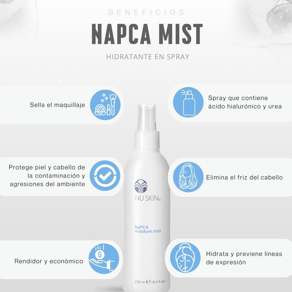 NU SKIN - NAPCA SPRAY CON ACIDO HIALURONICO -- USA
