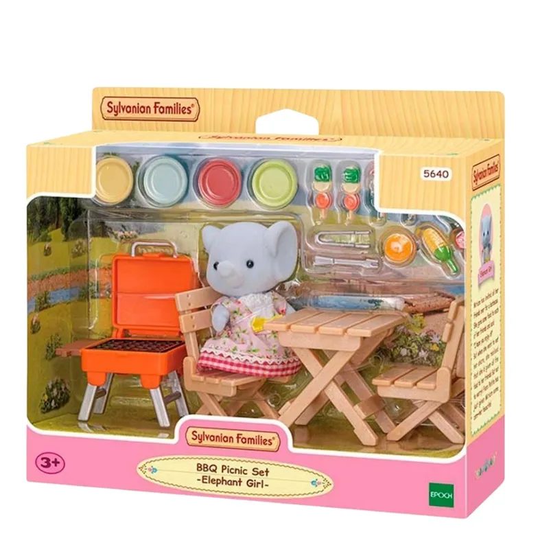 SYLVANIAN FAMILIES - Juguete Sylvanian Ternurines Set de Parrilla de Miriam Elefante