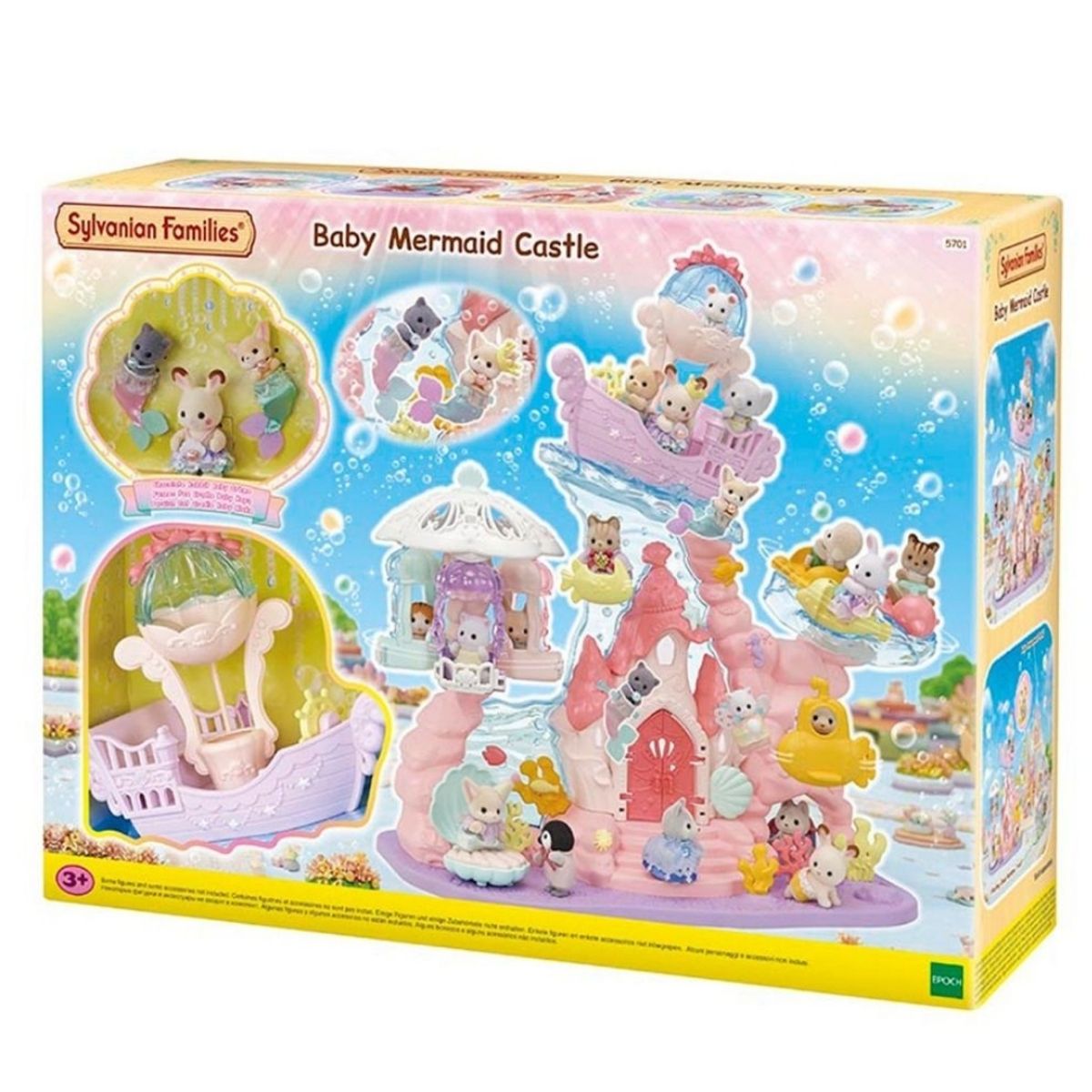 SYLVANIAN FAMILIES - Juguete Sylvanian Ternurines Castillo de las Sirenas 20 cm