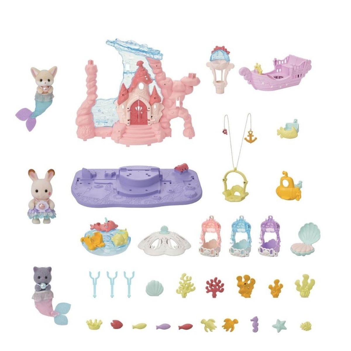 SYLVANIAN FAMILIES - Juguete Sylvanian Ternurines Castillo de las Sirenas 20 cm