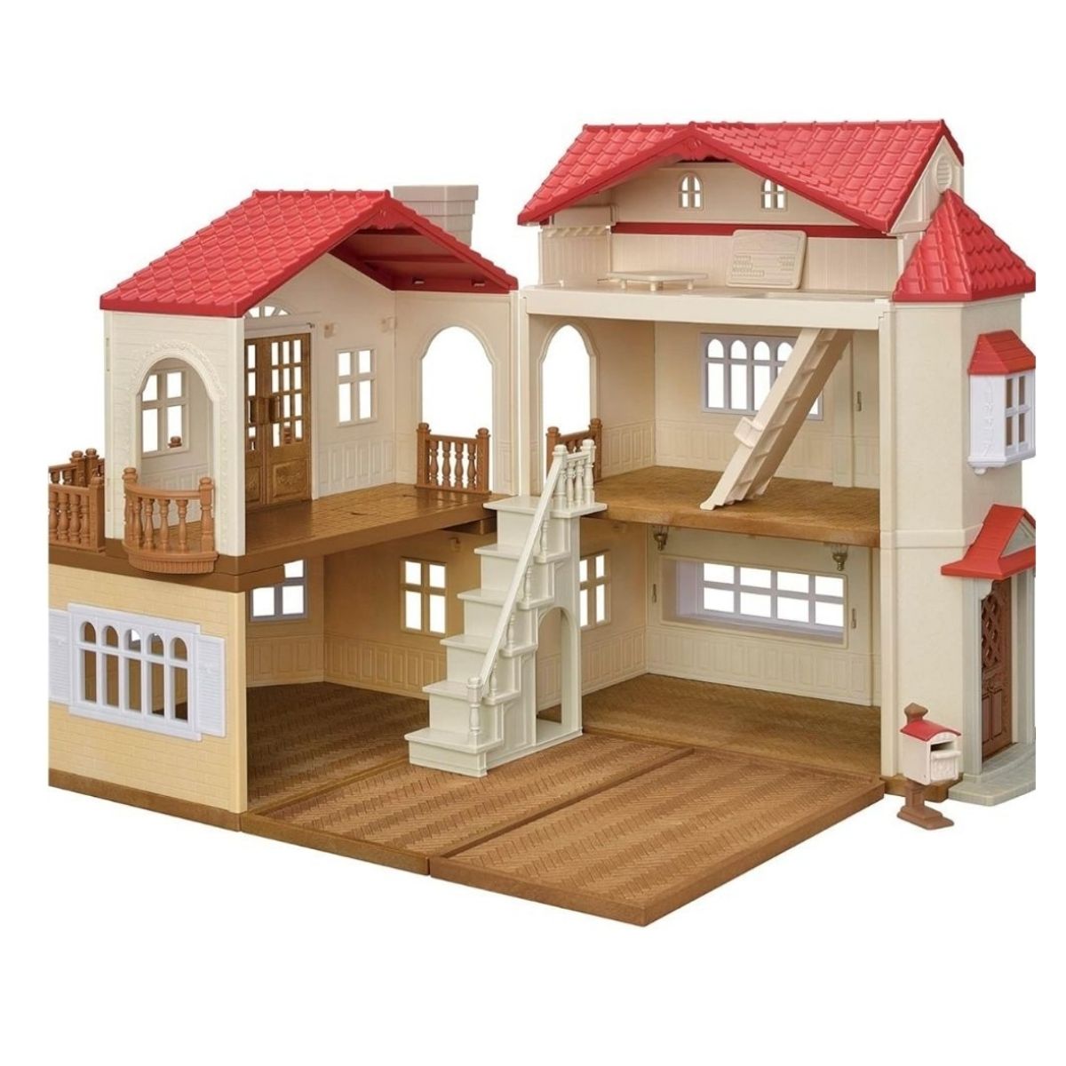 SYLVANIAN FAMILIES - Juguete Sylvanian Ternurines Casa con Luces y Atico Secreto 36 cm