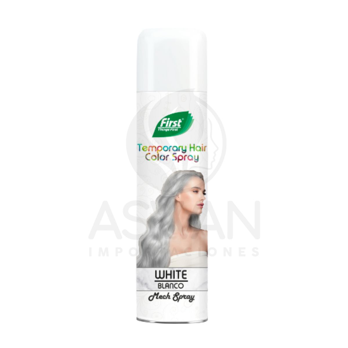 GENERICO - First Tinte Temporal en Spray Blanco 150 ml