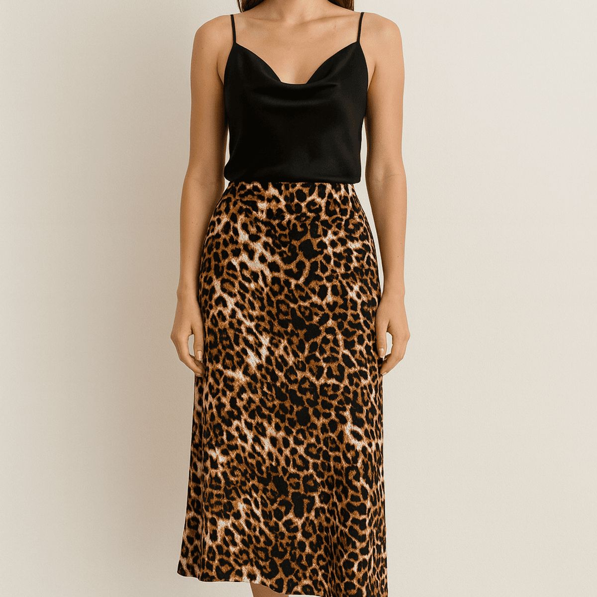 AMA OUTFITTERS - FALDA YOVA SATINADA MIDI