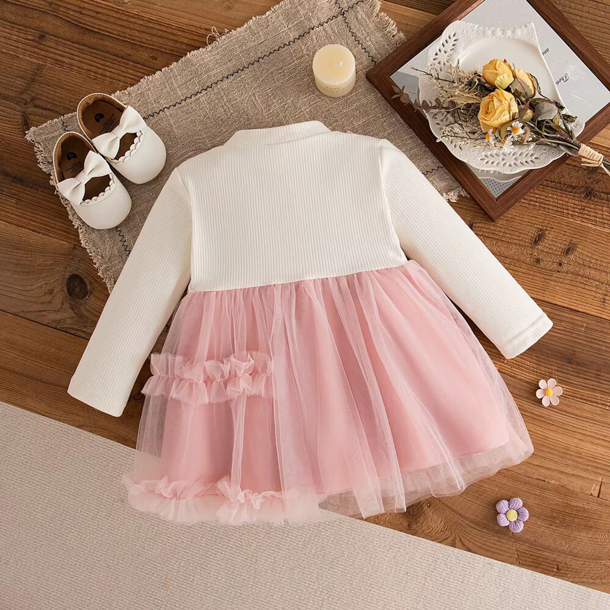 GENERICO - VESTIDO PARA NIÑA BEBE PARA FIESTA DE CUMPLEAÑOS