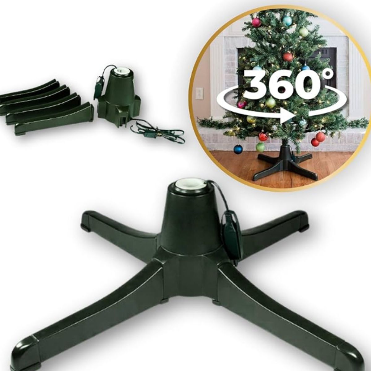 GENERICO - Árbol De Navidad pino de  2.10 Mt C/ Nieve c/ base giratoria