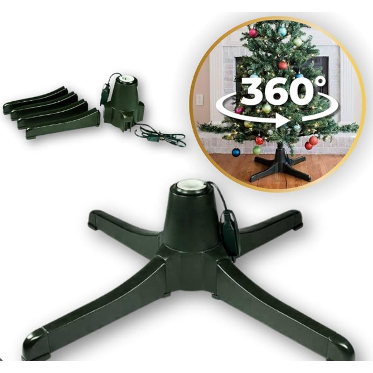 GENERICO - Árbol De Navidad pino de  2.10 Mt C/ Nieve c/ base giratoria