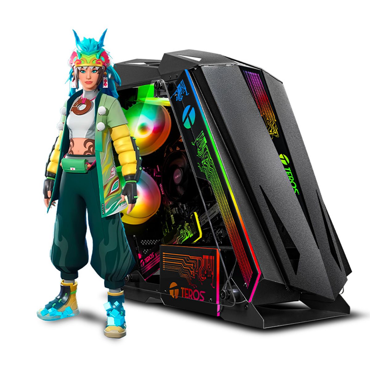 RYZEN - CPU Gamer AMD Ryzen 7 5700G 8gb 500GB Mipclista ryzen RGB COMPU