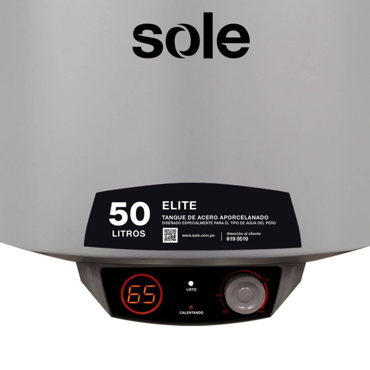 SOLE - Terma Sole Elite 50 Litros Acero aporcelanado