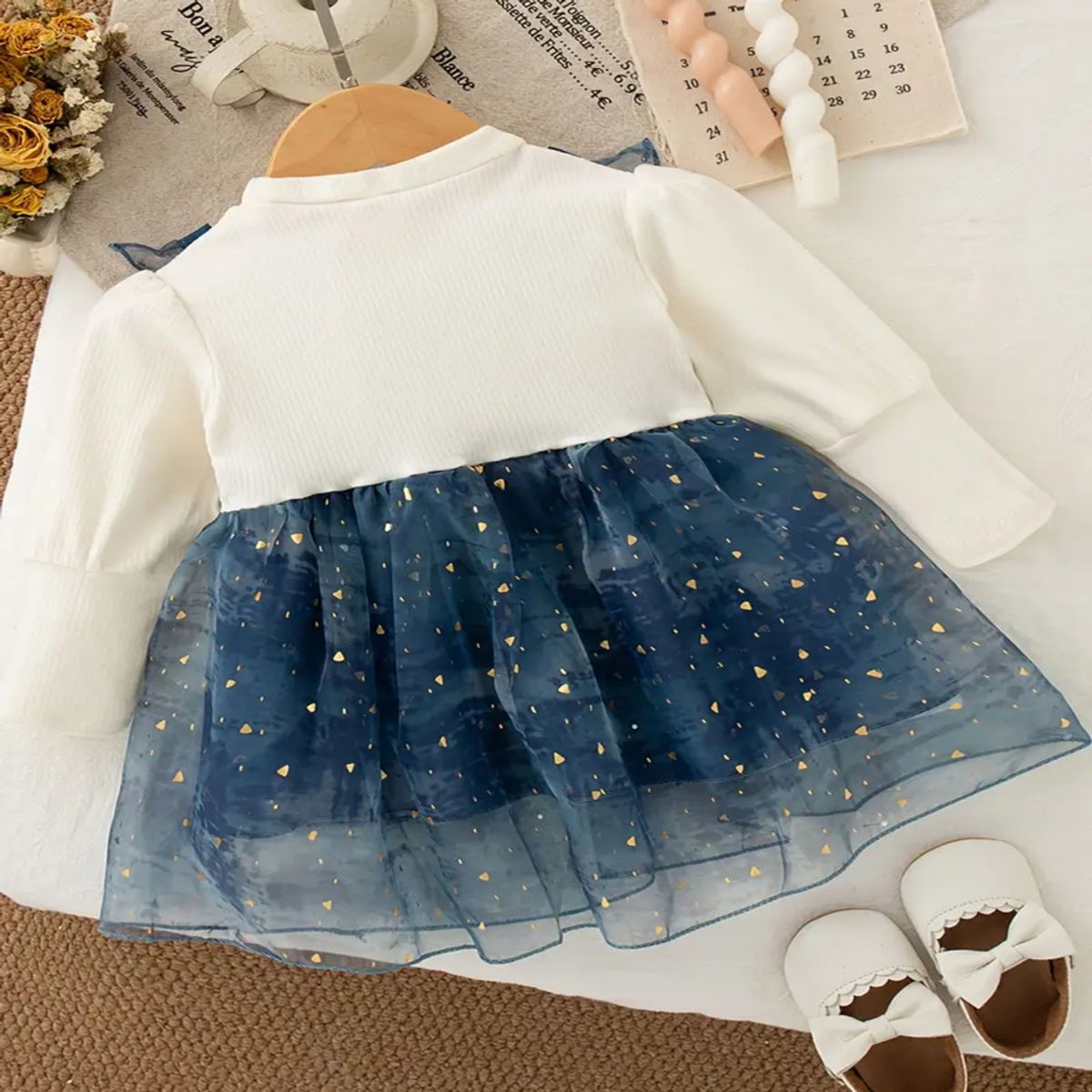 GENERICO - VESTIDO PARA NIÑA BEBE MANGA LARGA