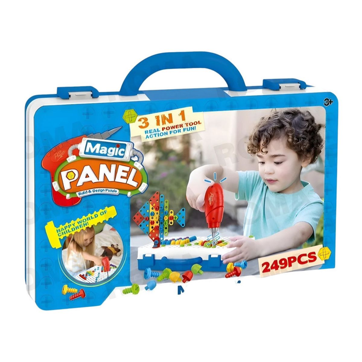 GENERICO - MALETÍN DE HERRAMIENTAS MAGIC PANEL JUEGO DIDÁCTICO