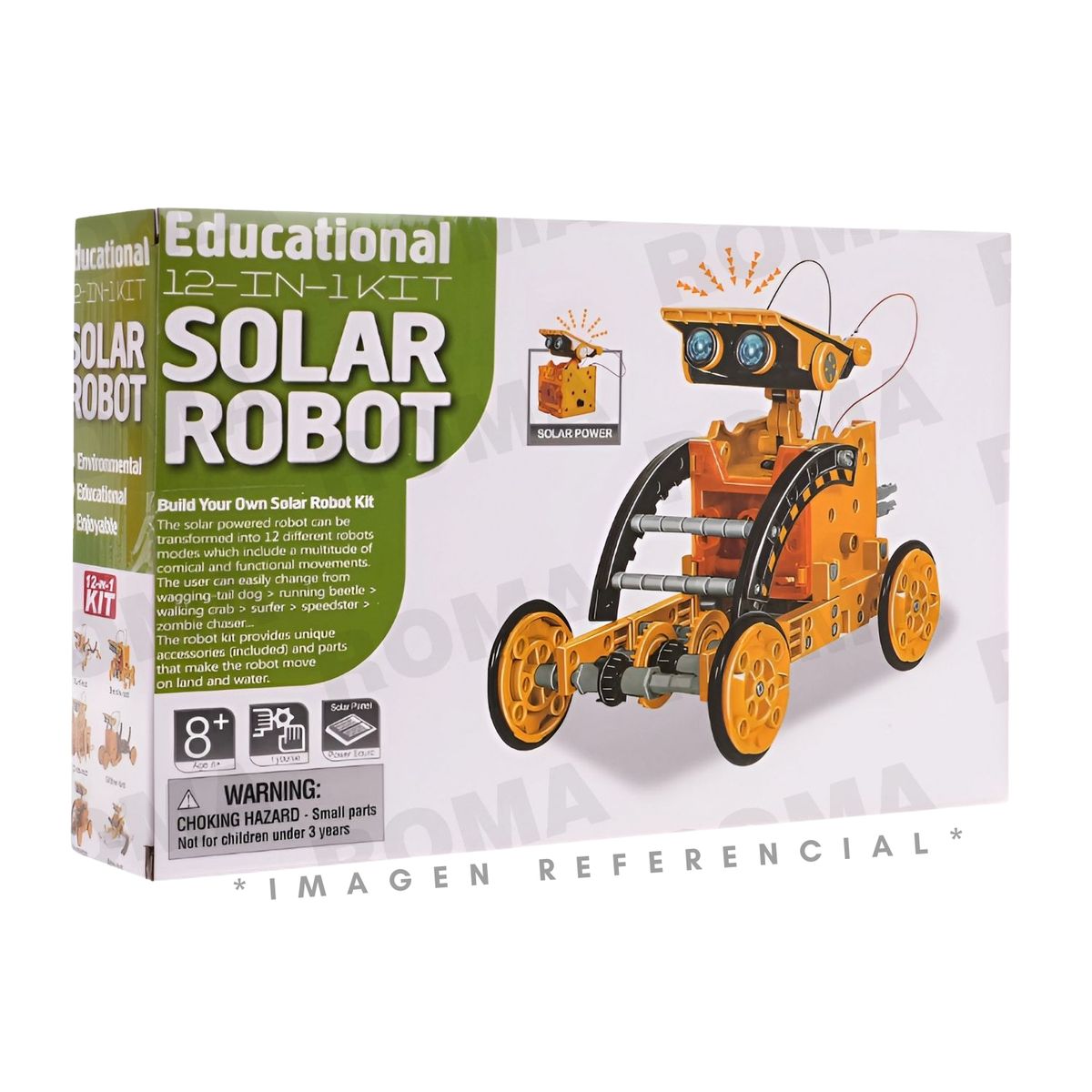 GENERICO - ROBOT CON PANEL SOLAR JUEGO EDUCATIVO
