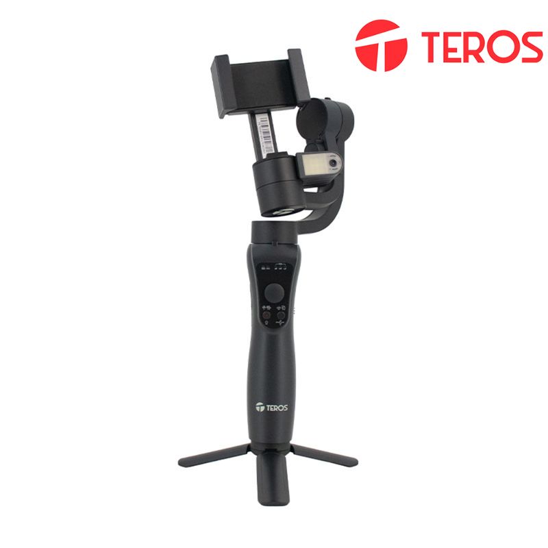 TEROS - Estabilizador Gimbal de 3 ejes 360º con rastreador IA, TEROS TE-7056N
