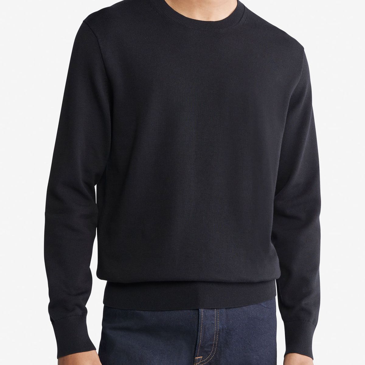 CALVIN KLEIN - SWEATER LS SUPIMA COTTON CLASSIC CREWN CK