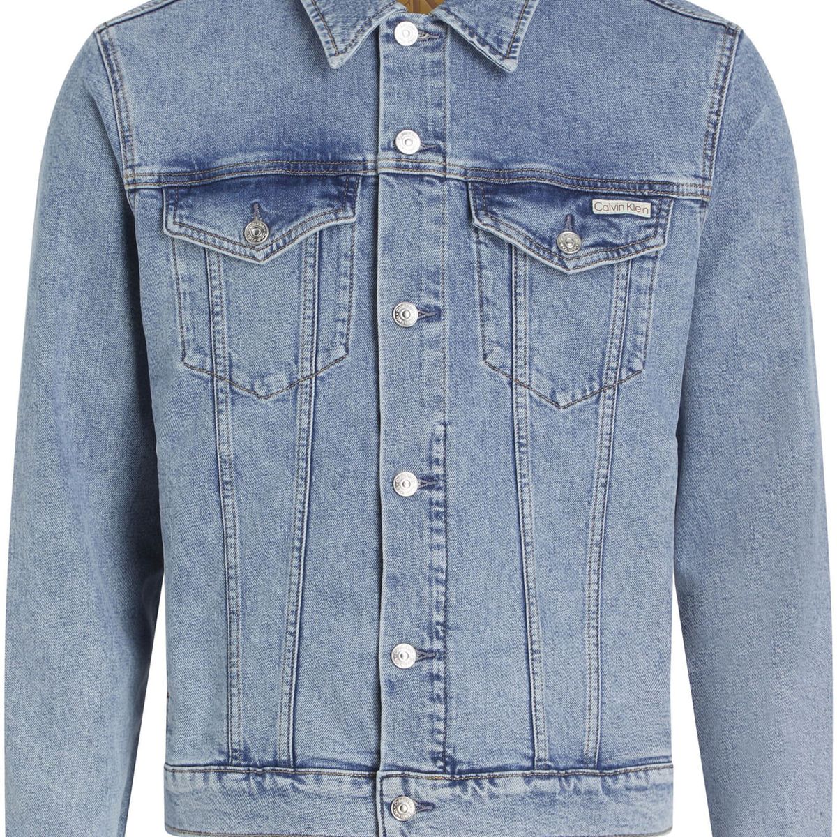 CALVIN KLEIN - CASACA SLIM DENIM JACKET DENIM LIGTH