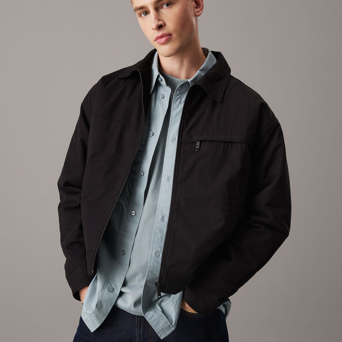 CALVIN KLEIN - CASACA ZIP JACKET PARA HOMBRES CK