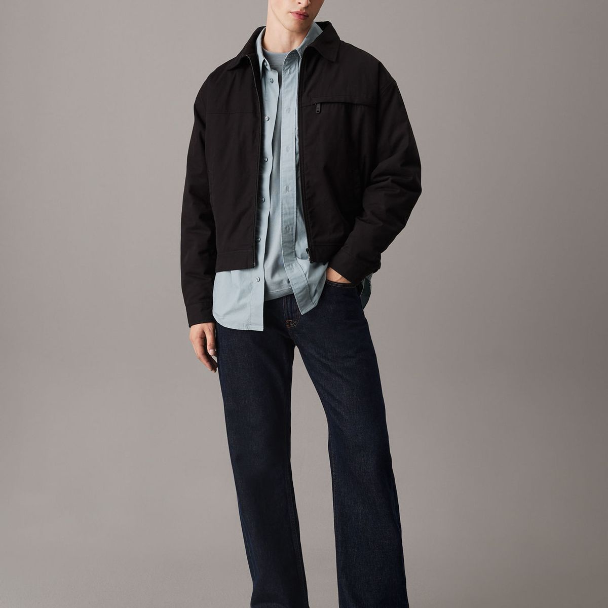 CALVIN KLEIN - CASACA ZIP JACKET PARA HOMBRES CK