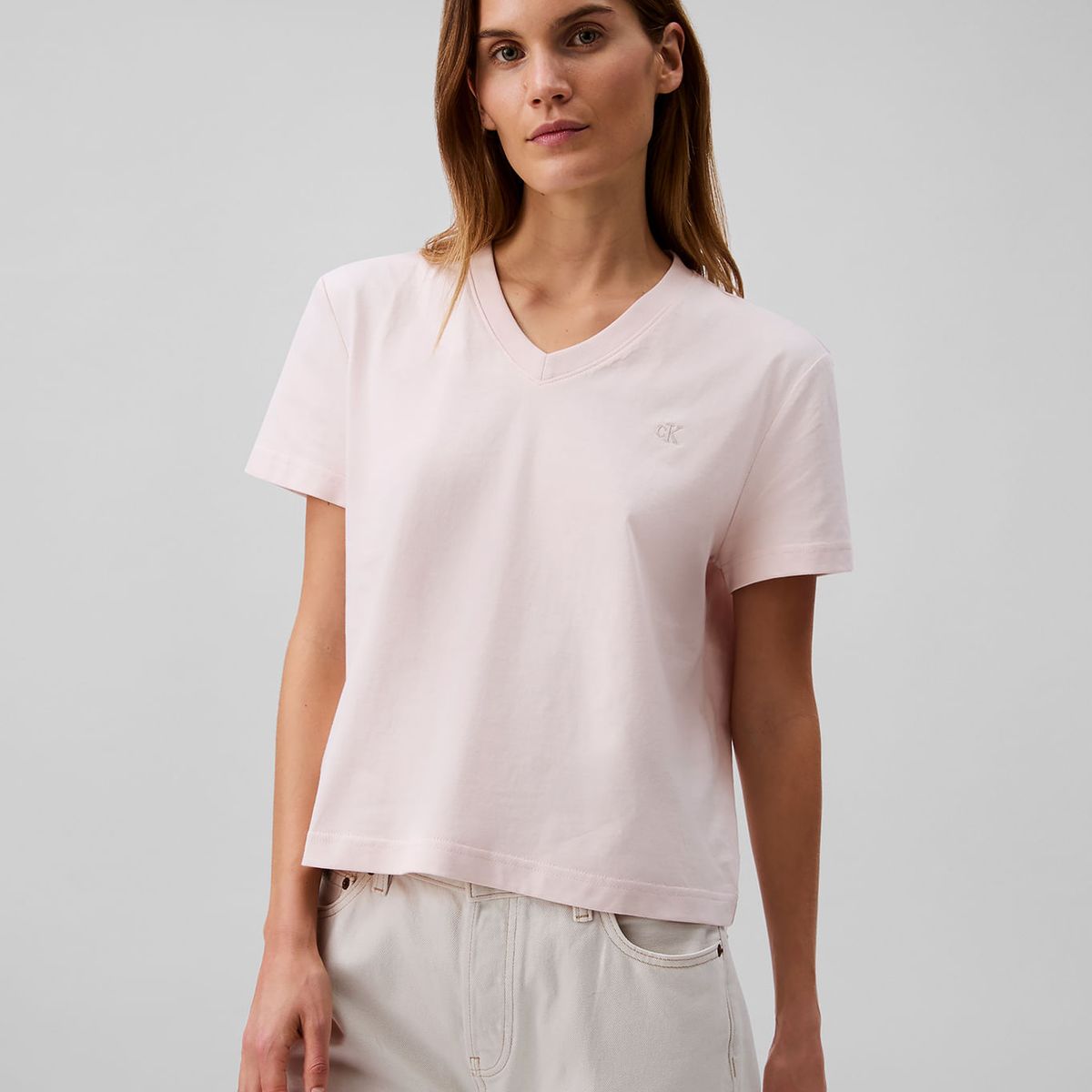 CALVIN KLEIN - CAMISETA SS ARCHIVE LOGO V-NK TEE