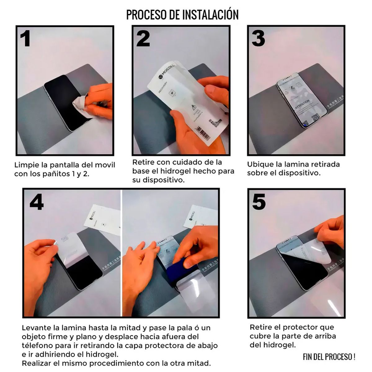 GENERICO - Lamina de Hidrogel Full HD para XIAOMI REDMI NOTE 14 PRO 4G