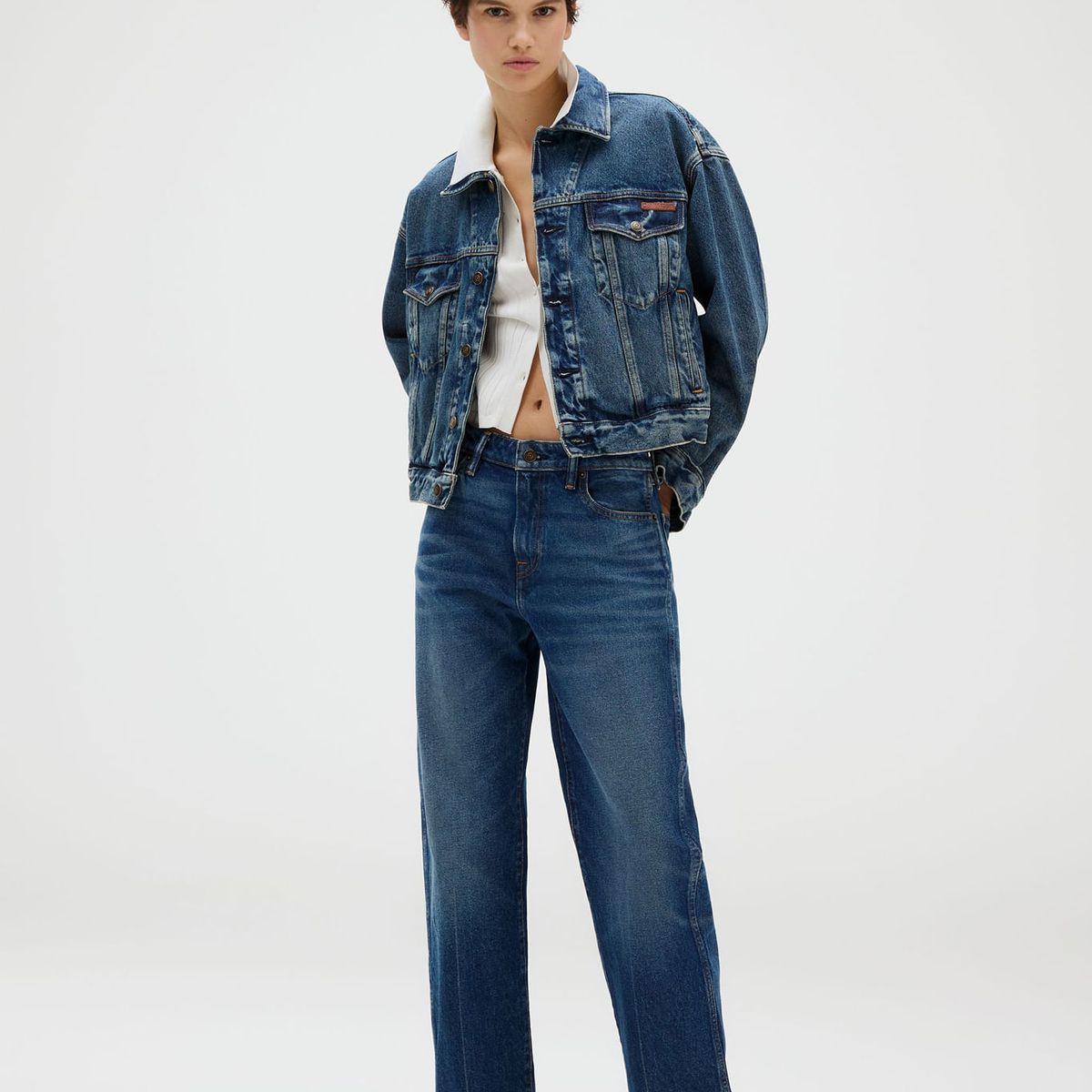 CALVIN KLEIN - POLO A- SILKY CROPPED BABY POLO SHI