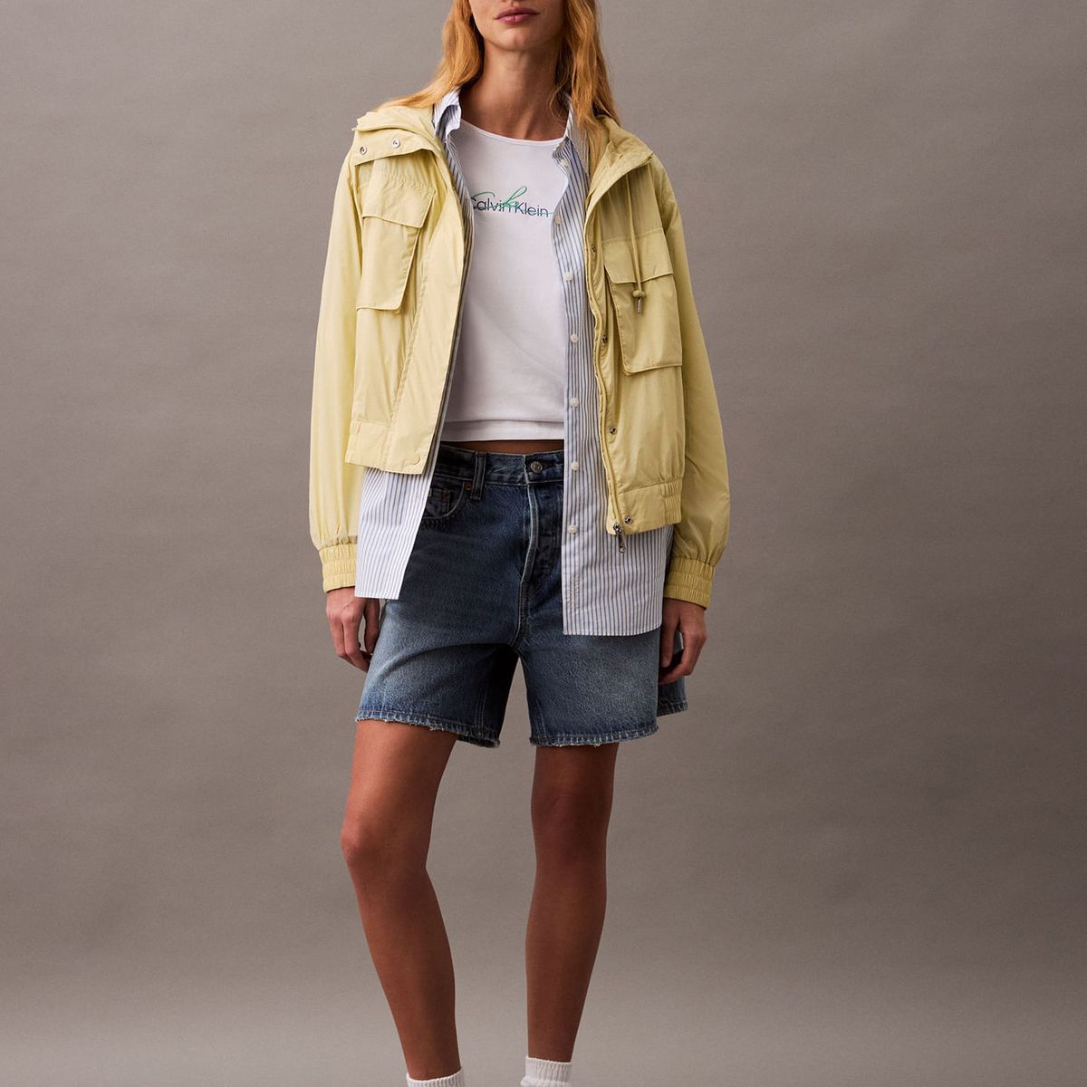 CALVIN KLEIN - CAMISETA SS SLIM SCRIPT CK LOGO TEE