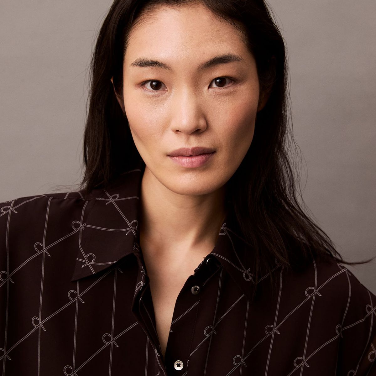 CALVIN KLEIN - BLUSA CHIFFON LS BUTTONDOWN