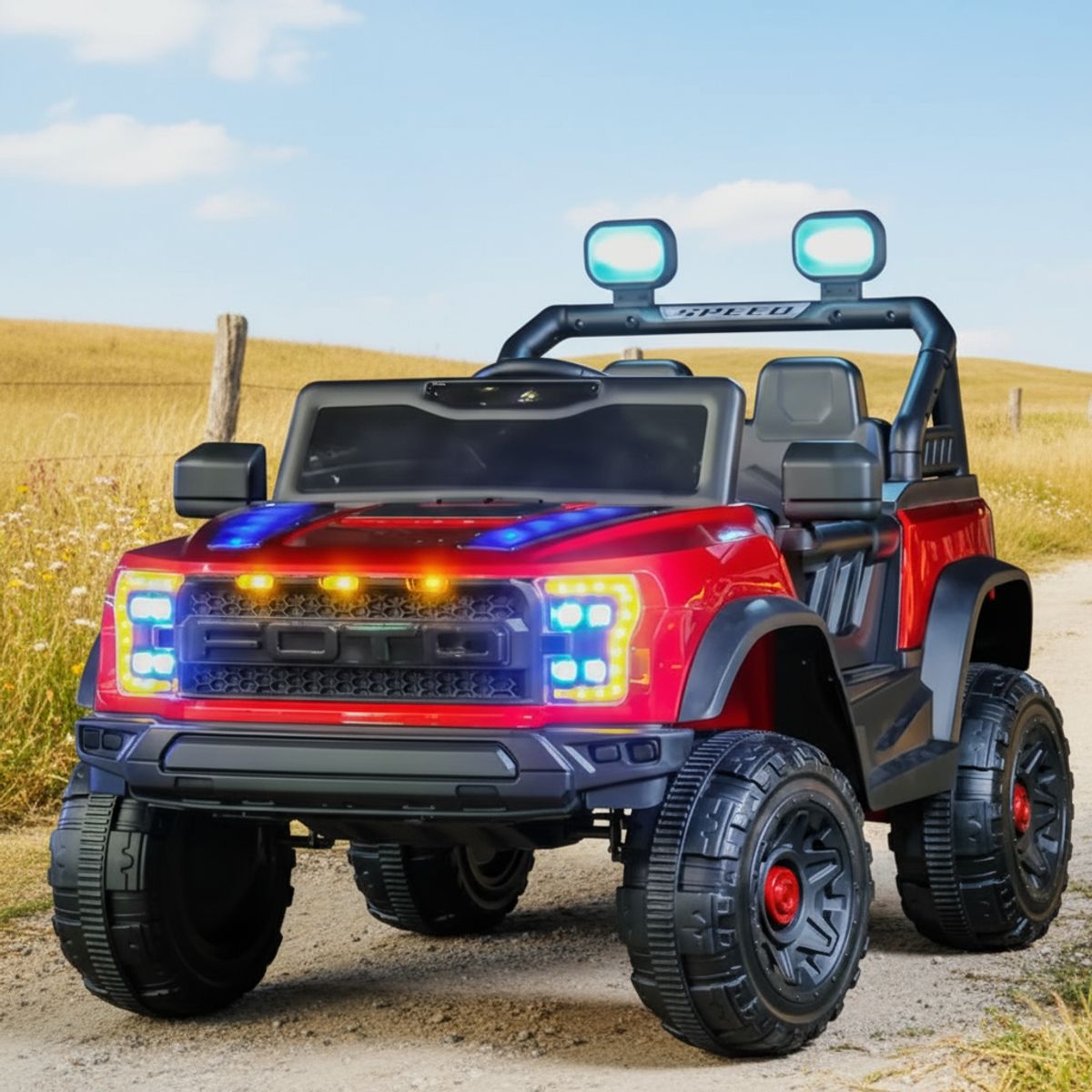 GENERICO - Camioneta para niños - Modelo Ranger For Raptor ROJO