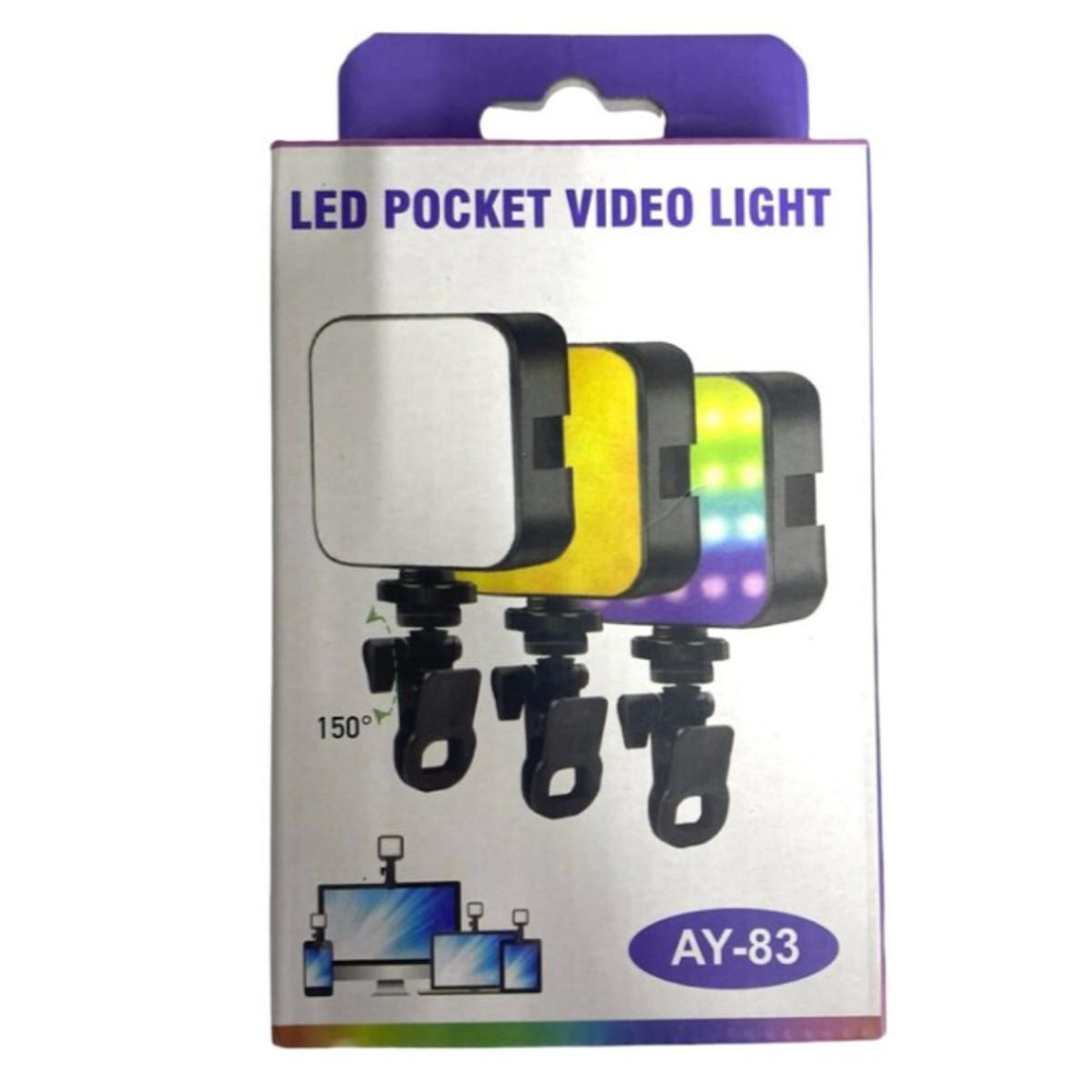 GENERICO - Luz Led Portátil AY-83 para Celular RGB