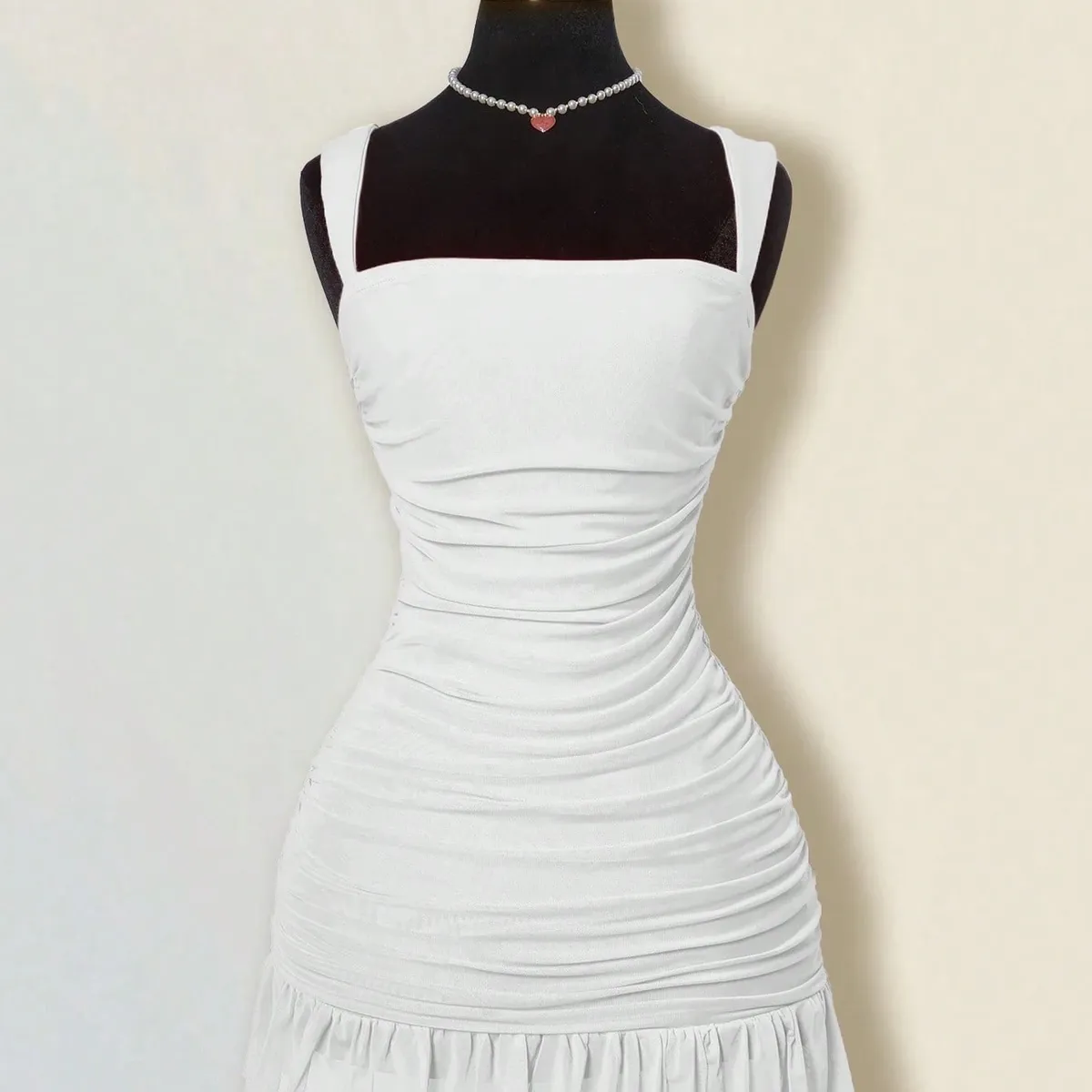 GENERICO - VESTIDO LOLITAS BLANCO PRIMAVERA KPOP