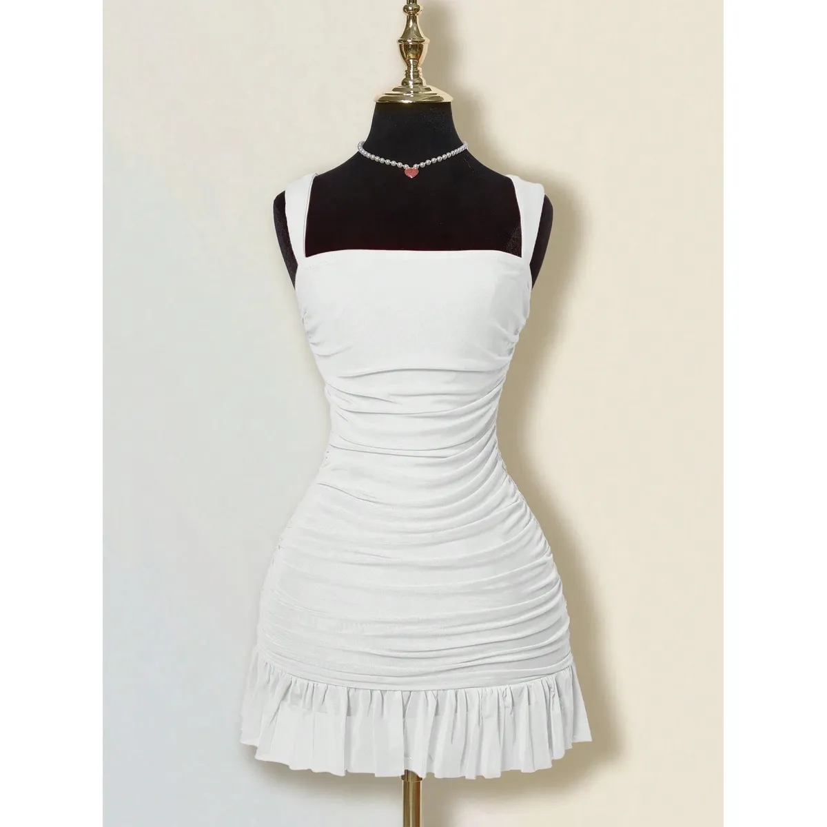 GENERICO - VESTIDO LOLITAS BLANCO PRIMAVERA KPOP