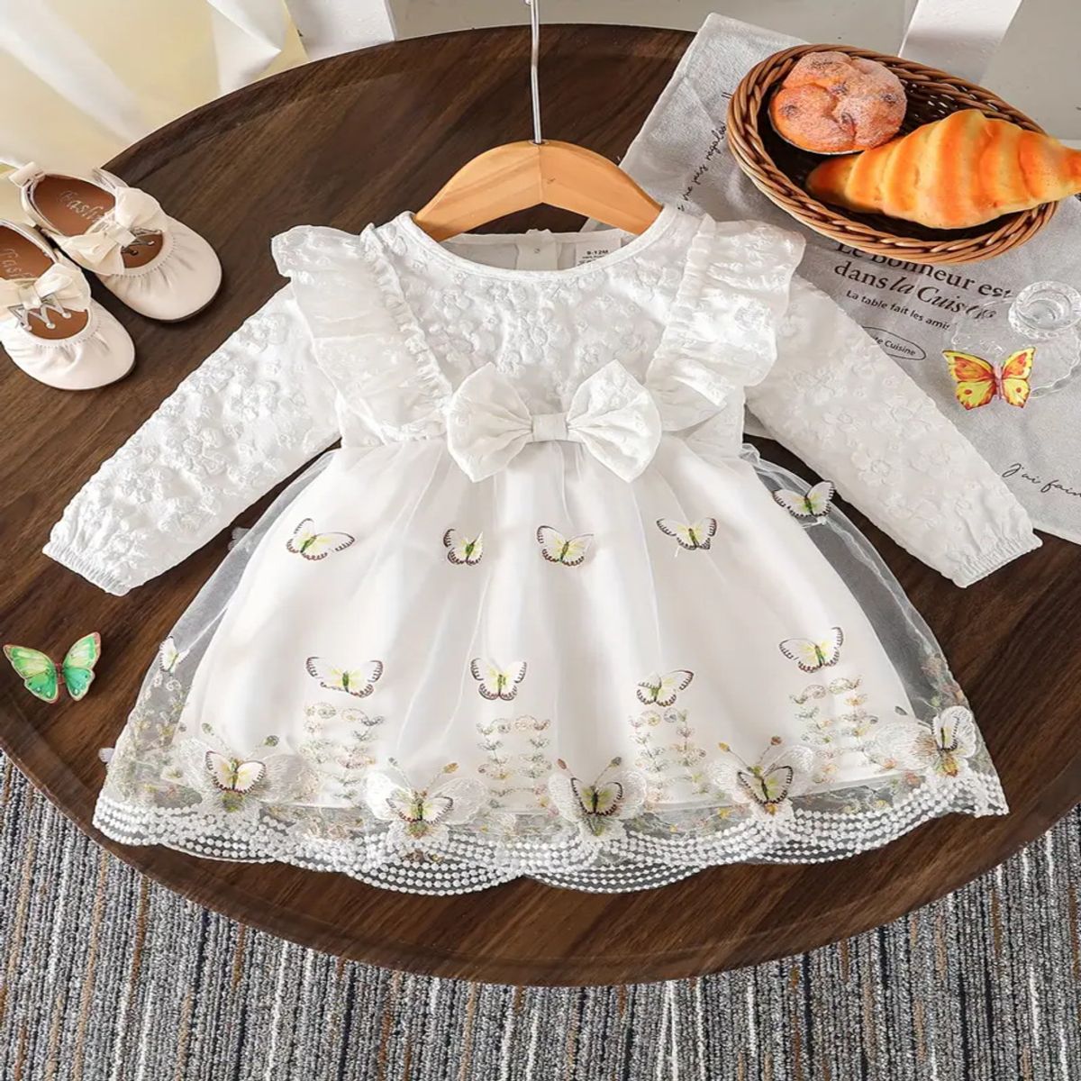 GENERICO - VESTIDO PARA NIÑA DE MARIPOSAS