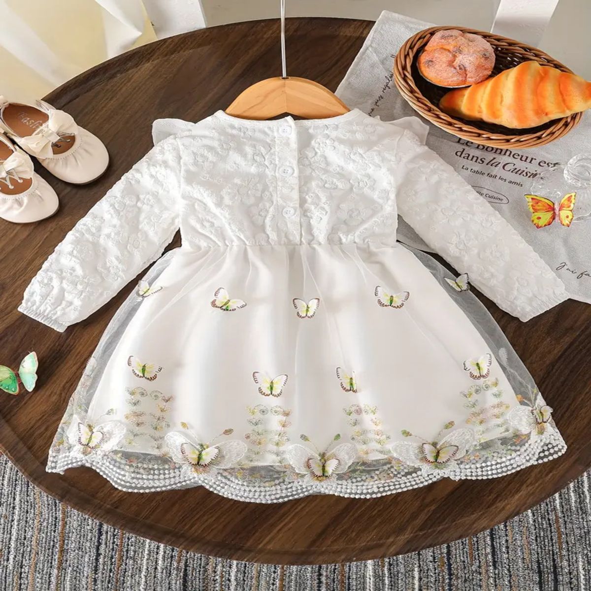 GENERICO - VESTIDO PARA NIÑA DE MARIPOSAS