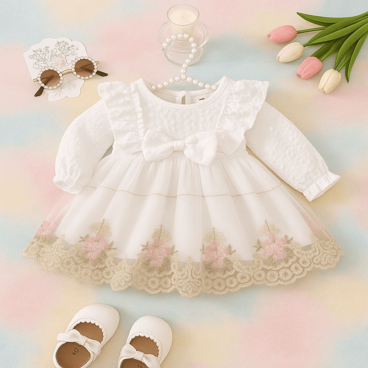 GENERICO - VESTIDO PARA NIÑA DE PARA EVENTOS DE CUMPLEAÑOS