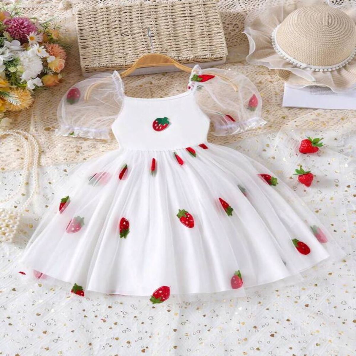 GENERICO - VESTIDO PARA NIÑA BEBE DE FRESITA