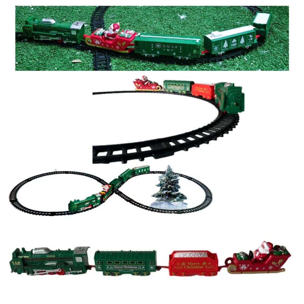 GENERICO - Tren Electrico Navideño Santa Claus De Juguete Luz 25 Piezas