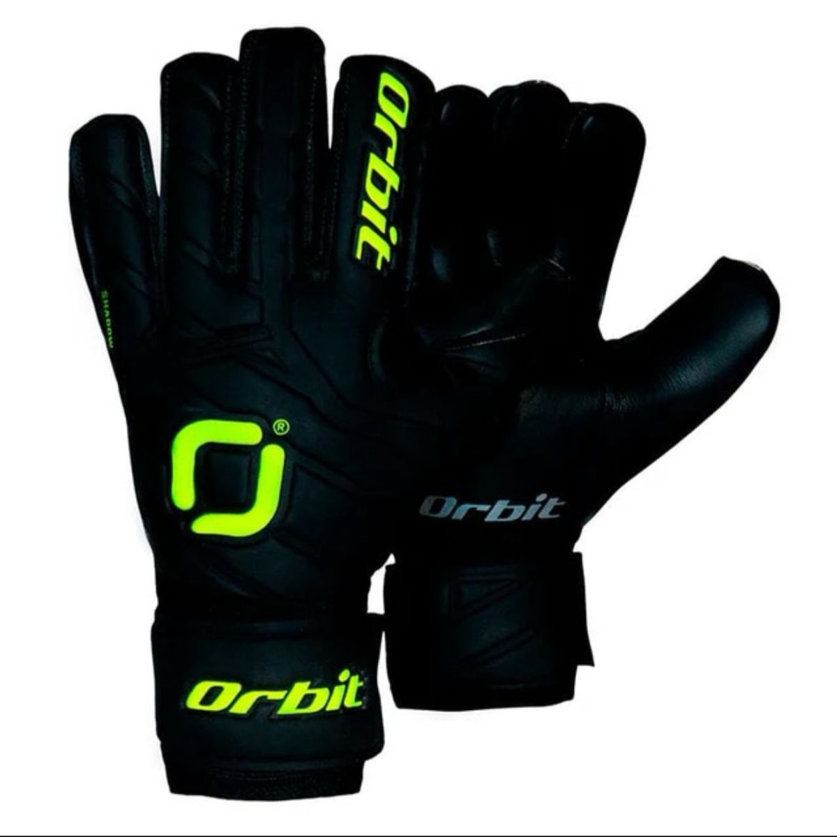 ORBIT - Guantes de Arquero con Varilla Orbit  Shadow negro con amarillo talla 7
