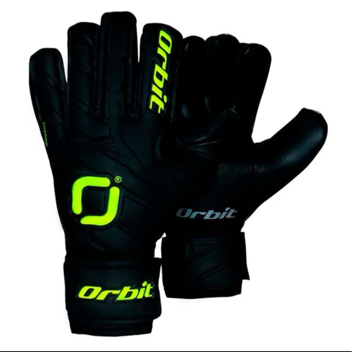 ORBIT - Guantes de Arquero con Varilla Orbit  Shadow negro con amarillo talla 7