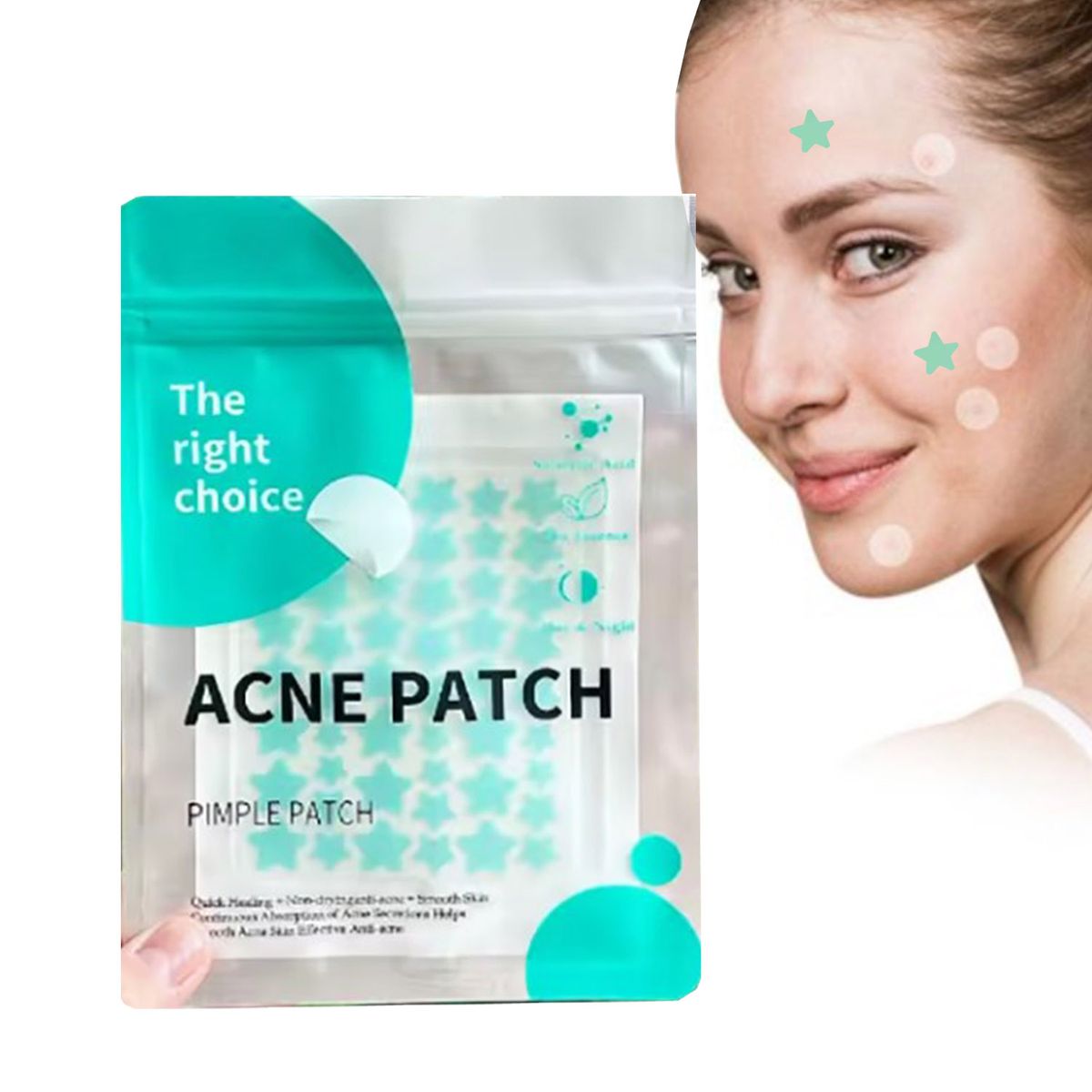 GENERICO - ACNE PLASTERS anti granos y acne 51 estrellitas