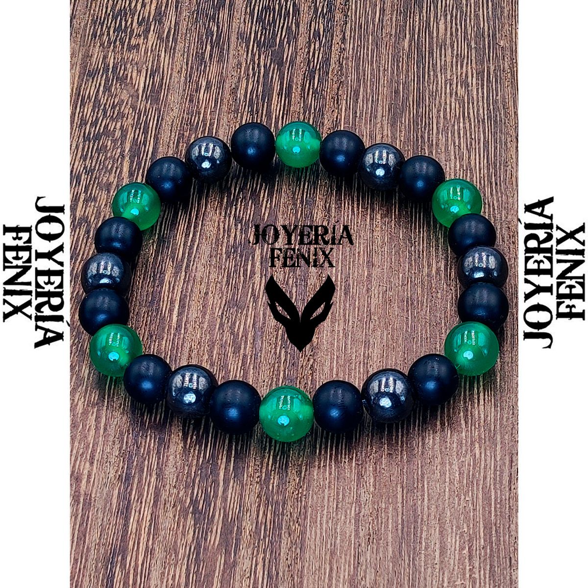 JOYERIA FENIX - Pulsera Triple Protección Ónix - Joyería Fénix